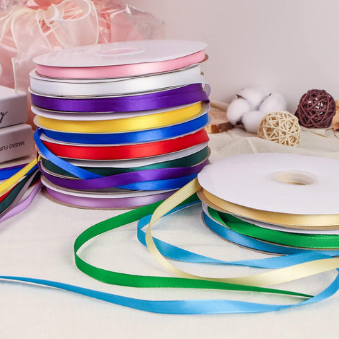 3/8 Inch Lavender Polyester Satin Ribbon for Gift Wrapping, 100 Yards High Density Craft Fabric Ribbon for Wedding, Gift Wrapping, Holiday Decorat...