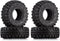 INJORA 1.0 Tires Soft Rubber Crawler Wheel Tires for 1/18 TRX4M SCX24 Gladiator Bronco C10 JLU Deadbolt B17 Axial 1/24 1/18 Tracked car,4PCS,T1005...