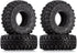 INJORA 1.0 Tires Soft Rubber Crawler Wheel Tires for 1/18 TRX4M SCX24 Gladiator Bronco C10 JLU Deadbolt B17 Axial 1/24 1/18 Tracked car,4PCS,T1005...