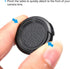 PATIKIL 27mm Lens Cap, 2 Pack Sides Pinch Snap Camera Lens Cover for Front Lens with Cloth, Suitable for 27mm Thread Universal DSLR Lenses, Black ...