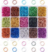 PH PandaHall 15 Color 10mm Open Jump Rings, 1950pcs Aluminum Jump Rings for Choker Necklaces Bracelet Chain Maille Chainmail Jewelry Making...
