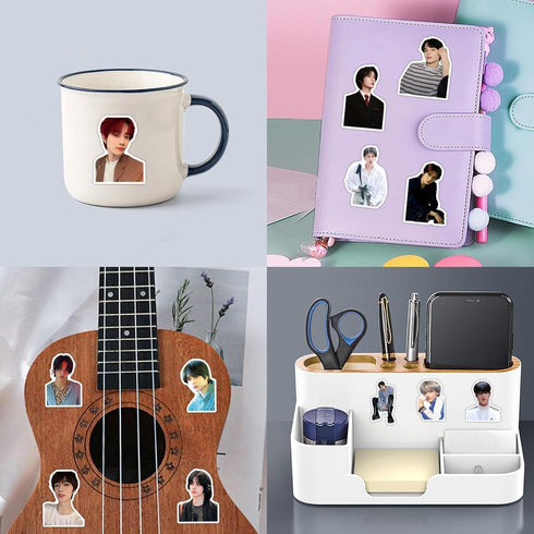 110pcs TXT Stickers for Teens Laptops,Cute Trendy Kpop Singer Boy Group Stickers Vinyl Waterproof Deals for Adult Water Bottles Journals Guitar Ph...