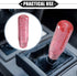 Gear Shift Knob Stick, 15cm Faux Crystal Transparent Bubble Gear Shifter Universal for Manual Transmission Vehicle Durable Acrylic Pink with Adapt...