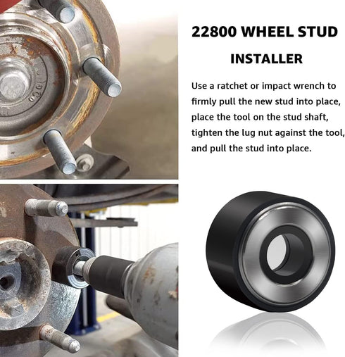 22800 Wheel Stud Installer Tire Stud Tool Wheel Studs Replacement for Most All Automotive Wheels and Light-Duty Truck Wheel Stud Installer...