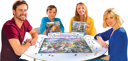 RoseArt - Abraham Hunter - Mountain Village - 1000 Piece Jigsaw Puzzle for Adults...