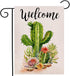 Welcome Cactus Garden Flag Vertical Double Sided Rustic Farmhouse Flag Yard Outdoor Decoration 12.5 x 18 Inch...