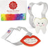 Sweet Smile/Dentist Cookie Cutters 2-Pc. Set Made in the USA by Ann Clark, Mouth, Tooth...