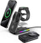 Doeboe Wireless Charging Station for Apple Devices, 3 in 1 Mag-Safe Wireless Charger for iPhone 15 14,13,12 Pro Max/Pro/Plus/Mini, Apple Watch Ult...