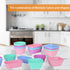 24 pcs Silicone Cupcake Baking Cups Dulinkas Reusable Cupcake Liners Non-Stick Baking Muffin Liners Mold Pastry Cake Molds 3 Shapes Multicolor for...