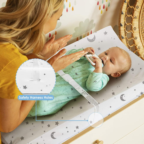 Beberoad Love 2 Pack Baby Changing Pad Covers Set Changing Table Sheets for Boys and Girls, 100% Cotton Soft Diaper Changing Pad Cover-Elastic Was...