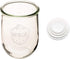 Weck - Large Glass Jars for Sourdough - Starter Jar with Glass Lid - Tulip Jar with Wide Mouth - Weck Jars 1 Liter Includes (Keep Fresh Cover)...