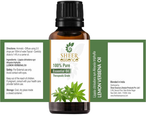 Lemon Verbena Oil 15 ML (0.51 Fl.OZ) | 100% Pure Natural Undiluted Uncut Therapeutic Grade Lippia Citriodora Syn Aloysia Triphylla Essential Oil...