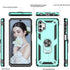LeYi Samsung Galaxy A32 5G Case, Mint Military-Grade Ring Holder Kickstand Phone Case with 2 Pack Tempered Glass Screen Protector (Not Fit 4G)...