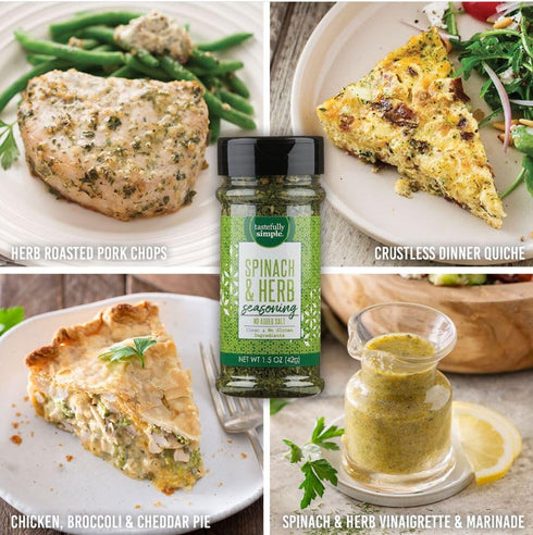 Tastefully Simple Spinach and Herb Seasoning, 1.5 Ounce...