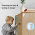 Child Magnetic Cabinet Locks (10 Locks and 2 Keys) -Baby Proofing Cabinet Latch Locks with Lighting Function, Fit Most Cabinets and Drawers (10+2)...
