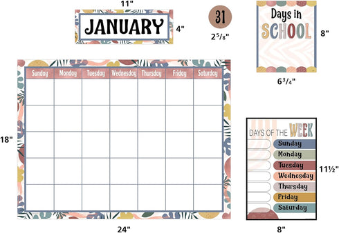 Teacher Created Resources Wonderfully Wild Calendar Bulletin Board Large...