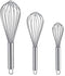Whisks for Cooking, 3 Pack Stainless Steel Whisk for Blending, Whisking, Beating and Stirring, Enhanced Version Balloon Wire Whisk Set, 8"+10"+12"...
