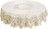 uxcell Round Tablecloth Flower Embroidered Round Table Cover for Holiday Party Wedding, Theme Party Table Decors, Dresser Cover Tablecloth 48" Dia...