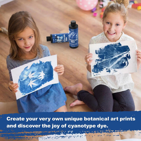 Cyanotype Sensitizer Kit, 16oz Cyanotype Kit - 2 Part Sensitizer, Cyanotype Dye - Cyanotype Kit Solar Print Set, Cyanotype Sun Printing Kit for Ph...