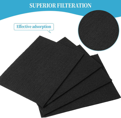 DerBlue 1 Sets Filter & 4Pcs Carbon Replacement Filters A 115115 Size 21 Compatible with Winix PlasmaWave 5300 6300 5300-2 6300-2 P300 C535...