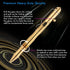 SMOOTHERPRO Solid Brass Bolt Action Pen Refillable Retractable Heavy Duty for Tremor Parkinson Arthritic Business Office Signature Writing EDC Gif...