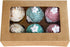 ONE MORE Cupcake Boxes with Inserts 6 Holders,9.5x6.3x3inch Large Brown Kraft Standard Bakery Boxes with Window Food Grade Cake Carrier Container ...