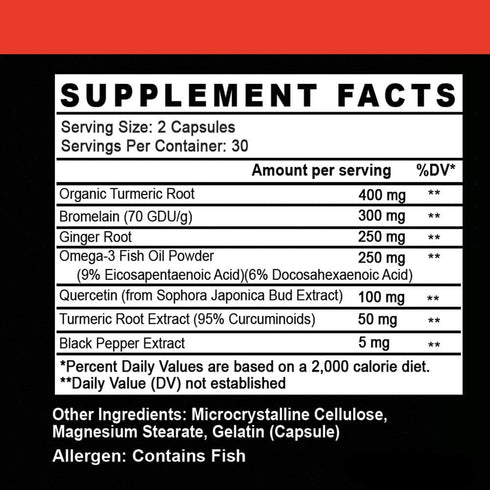 Angry Supplements Turmeric Curcumin & Ginger Maxx, 95% Curcuminoids with Black Pepper, Joint Support, Antioxidant, 1355mg Blend of Non-GMO Ingredi...