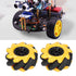 Mecanum Wheel Robot Kit Omnidirectional Wheels Smart Robot Car Chassis Kit Diameter 60mm for TT coupling((2 Pair))...