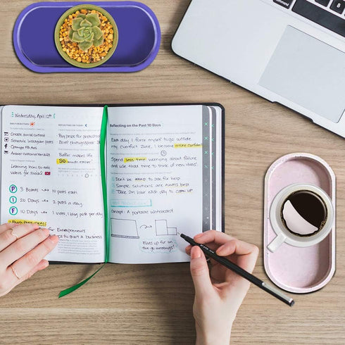 AFUNTA DIY Oval Resin Tray Mold, 2 Pcs Flexible Plate Dish Molds, Epoxy Casting Mold for Jewelry Makeup Storage, Table Home Decoration...