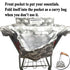 2-in-1 Shopping Cart and High Chair Cover for Baby, Padded Cover, Fold'n Roll Style, Portable with Carry Bag (Gray without Pillow)...