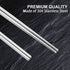 Stainless Steel Chopsticks 5 Pairs Reusable Multicolor Lightweight 304 Metal Chopsticks Square Lightweight Non-Slip Chop Sticks Dishwasher Safe Gi...