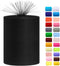 Tulle Rolls 6” by 100 Yards (300 feet) Tulle Roll Spool Fabric for DIY Tutu Skirts Wedding Baby Shower Crafts Decorations Party Supplies (Black)...