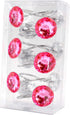 BEAVO Acrylic Fashion Decorative Home Rolling Shower Curtain Hooks Rhinestones Bathroom Bath Baby Room Bedroom Living Room Decor Set of 12 Rings (...