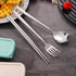 Travel Utensils, 18/8 Stainless Steel 4pcs Cutlery Set Portable Camp Reusable Flatware Silverware, Include Fork Spoon Chopsticks with Case...