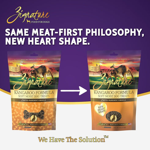 Zignature Kangaroo Soft Moist Treats for Dogs...