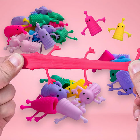 36 Pcs Finger Puppets Toys,Colorful Funny Monster Stretchy Finger Puppets,Cute Soft Rubber Finger Doll Toys for Children Kids Gifts Rewards,Party ...