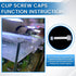 6pcs aquarium lid clips fish tank top cover lid support holder clip for rimless or rim fish tank...