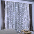 ZSJWL 300 LED White Curtain Lights, 9.8x9.8Ft DIY Windows Fairy String Lights with Remote 8 Modes Timer for Bedroom, USB Plug in Fairy Curtain Lig...