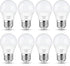 LED Refrigerator Light Bulb, 40 Watt Equivalent A15 Fridge Bulb Waterproof, Daylight White 5000K, 550LM E26 Base, 5W Appliance Bulb, 8-Pack...