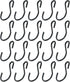 T Tulead S-Shape Hooks Hanger Hook Black Ornament Hooks Light Duty 1.79-Inch Length Small Iron Hooks Connector Pack of 20...