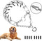 Dog Prong Collar, Dog Pinch Training Collar with Quick Release Clip, Adjustable Stainless Steel Links with Rubber Tips, Choke Collar for Small Med...