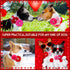 20pcs Pink Rose Red Pet Dog Collar Attachment Flower Bows, Slide Small Dog Collar Bowties, Removable Dog Bowties for Holiday Festival Valentine's ...
