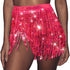 GRAEEN Sequin Tassel Belly Dance Skirt Fringe Hip Scarf Skirts for Women...