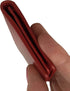RFID Leather Wallet for Men or Women Travel Bifold Card Holder Full Grain Cow Nappa 4"x3" Expandable to 1" Thick (Red Nappa)...