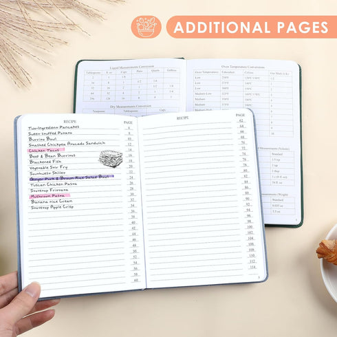 Recipe Book, Blank Recipe Books to Write in Your Own Recipes, Waterproof Hardcover cook books with Prompts and Contents A5-Beige...