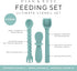 Ryan & Rose Ultimate Utensil Set of 3 Silicone Baby Spoons Silicone baby feeding set for baby led weaning, baby spoons self feeding 6 months, baby...