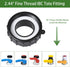 IBC Tote Adapter 2.44" IBC Tote Fittings 275-330 Gallon IBC Tote to Garden Hose Adapter, Brass Hose Faucet Valve+ Garden Hose Quick Connector+ Pla...
