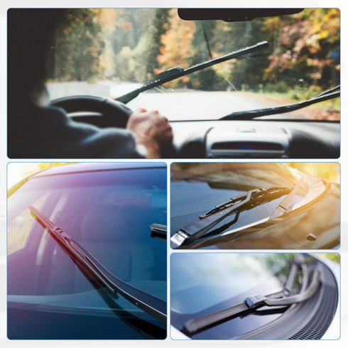 ACROPIX Universal Front Wiper Blade Arm Adapter Clip Type D - Pack of 4 Black...
