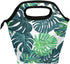 Lunch Bag Tote Handbag Neoprene lunchbox Food Container Tropical Palm Leaves Decor With Stylish Floral Printed Insulated Gourmet Tote Cooler Warm ...