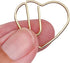 Cute Paperclips, Gold Heart Paper Clips, Heart Paperclips with Clear Box - Perfect for Wedding, Marriage, Journaling, Office, Heart Paperclips Cut...